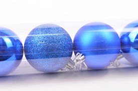 ESFERA NAVIDAD Nº6 AZUL TUBO 10 unid.(GD073) (CES) (2)